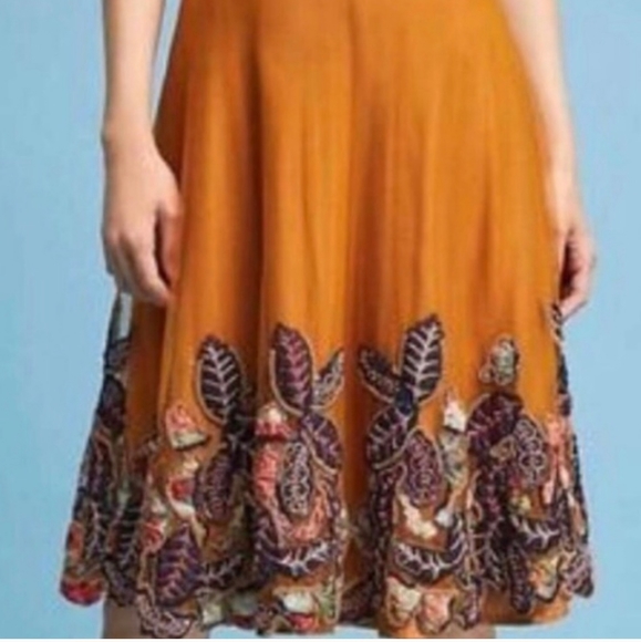 Anthropologie Bhanuni by Jyoti Embellished Midi Skirt 0 - Picture 3 of 8